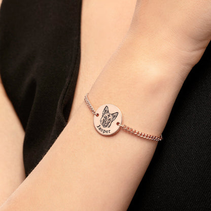 Pulsera personalizada con rostro de mascota