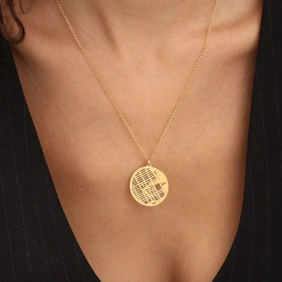Collar personalizado con mapa