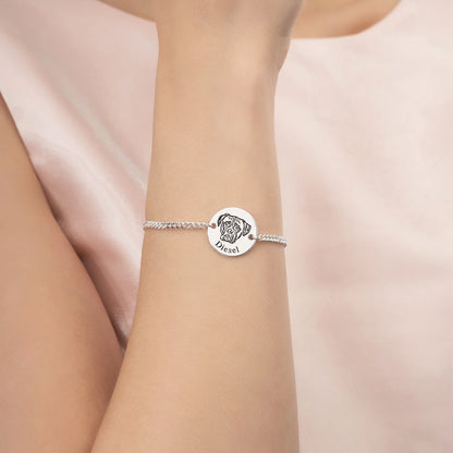 Pulsera personalizada con rostro de mascota
