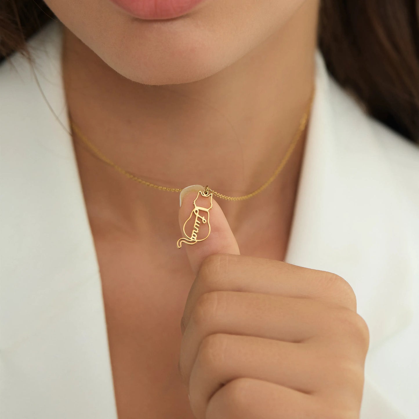 Collar personalizado con nombre de gato