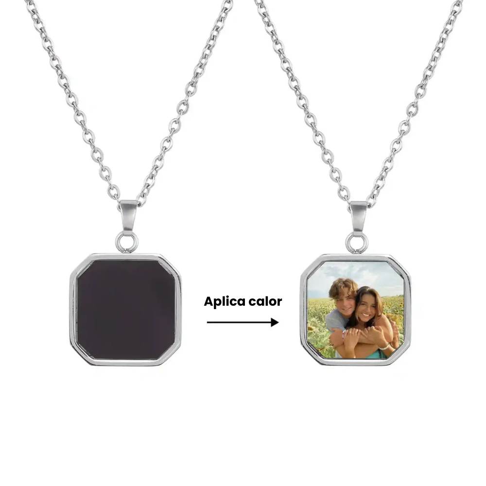 Collar personalizado con foto oculta