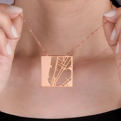 Collar personalizado con mapa