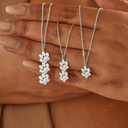 Collar personalizado con huella y nombre