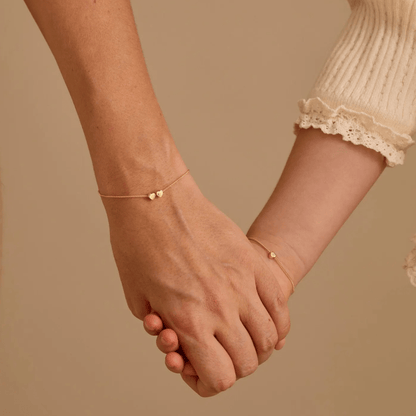 Pulsera personalizada con inicial y corazón
