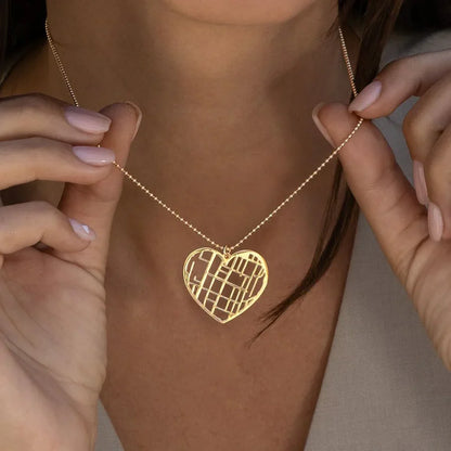 Collar personalizado con mapa