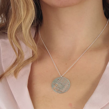 Collar personalizado con mapa